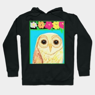 Flower Power Owl Hoodie